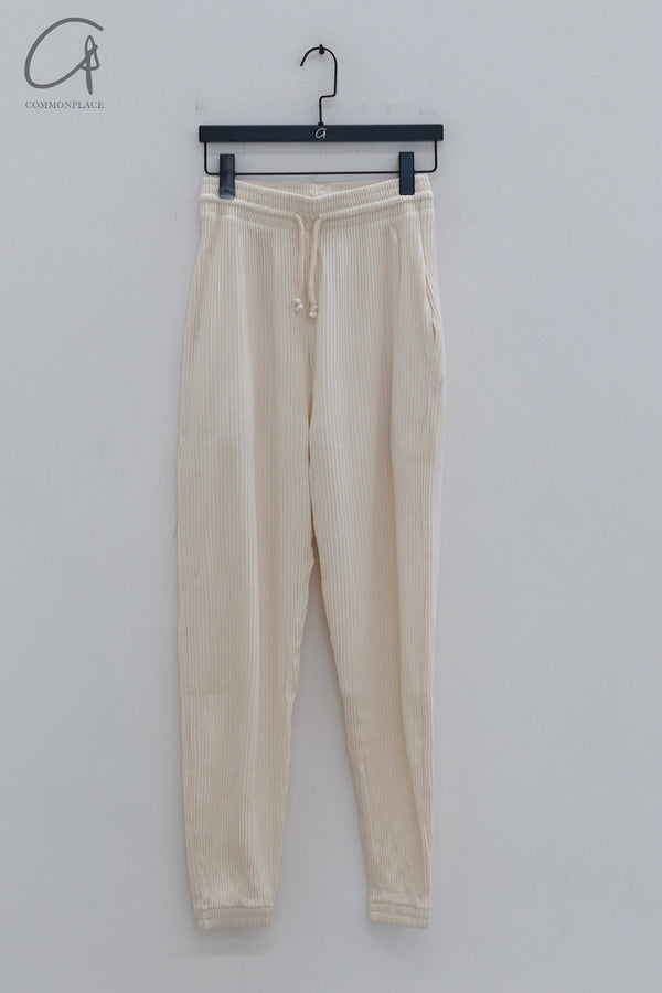 BASERANGE Loose-fitting sports casual pants Made in Portugal BAS-FSPRI000-HUIBAI Off-white FSP